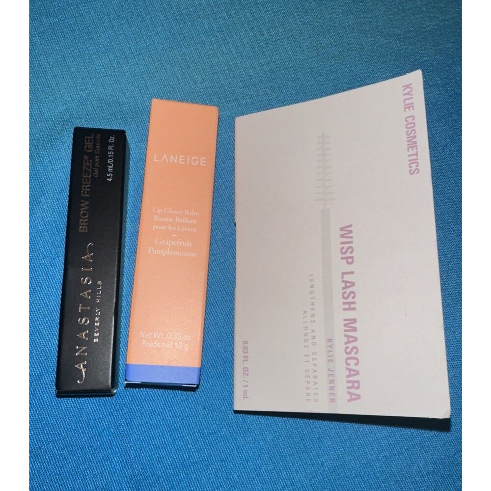 Luxe Beauty-Anastasia Bev.Hills Brow Freeze Gel, Kylie Wisp Mascara,Laneige Balm